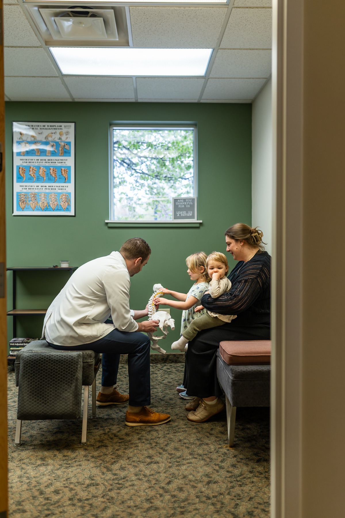 A treatment room at Knapp Family Chiropractic in Grand Rapids